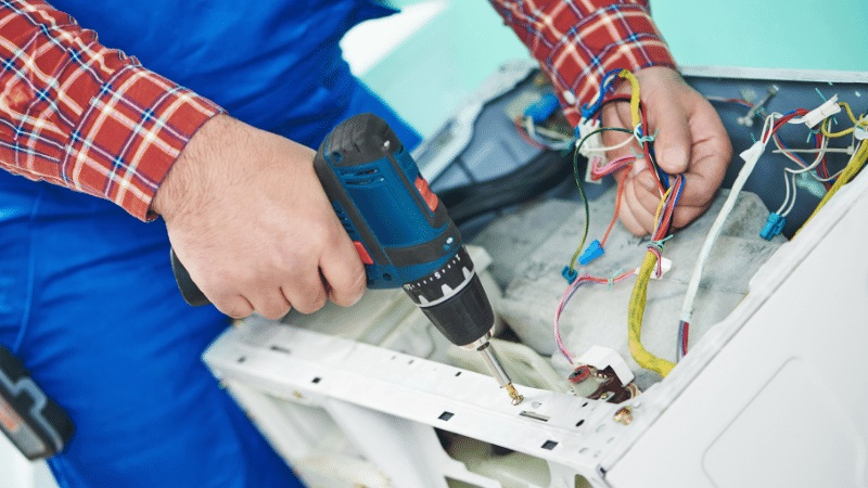 Gaziemir Panasonic Panasonic çamaşır makinesi kart tamiri – Su almama arızası orijinal parça ile giderildi. - Teknik servis örneği